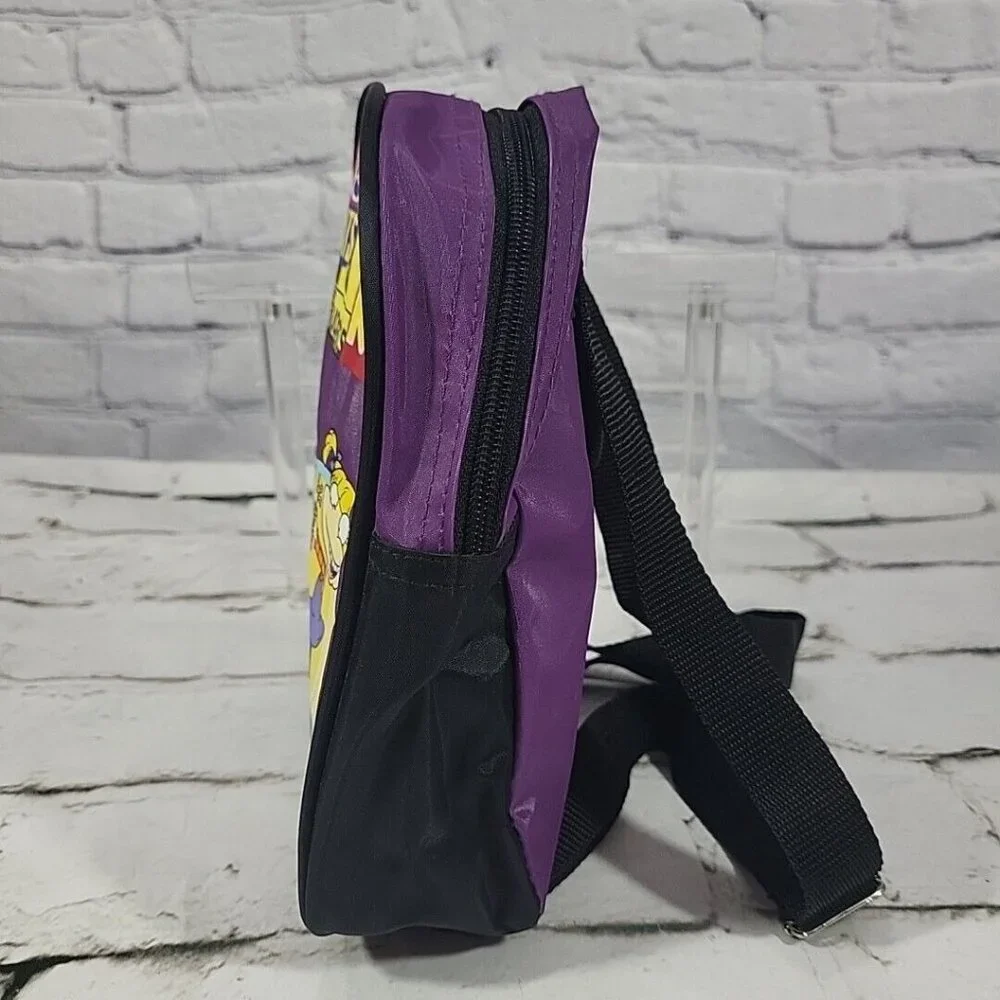 90s Nickelodeon Rugrats Chucky Angelica Mini Backpack Nylon Bag Cartoon‎ Purse